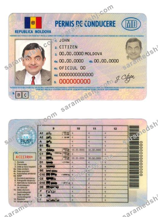 Moldova driver license